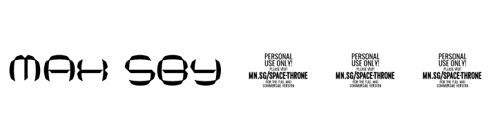 Space Throne PERSONAL USE ONLY Thin  Free Fonts Download