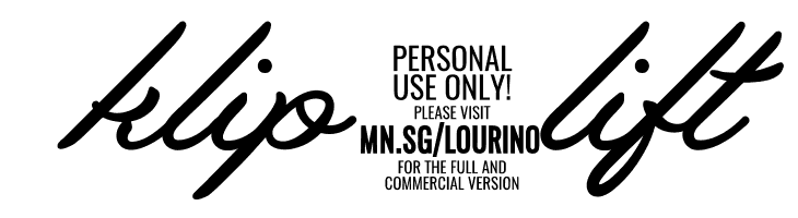 Lourino PERSONAL USE ONLY  Free Fonts Download