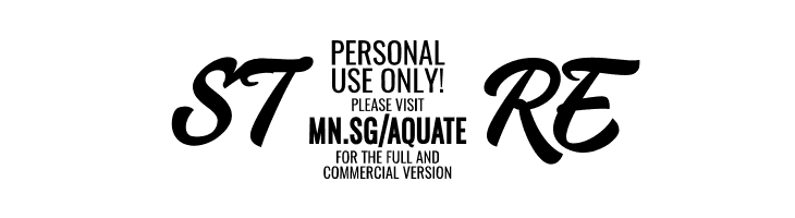 Aquate Script PERSONAL USE ONLY  Free Fonts Download