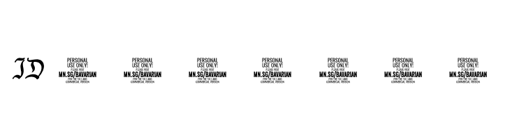Bavarian Crown Bold PERSONAL Bold  Free Fonts Download