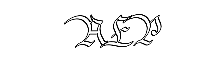 Bavarian Outline PERSONAL Outline  Free Fonts Download