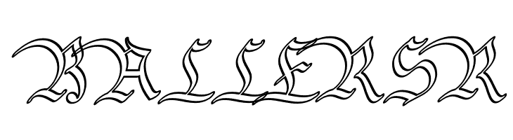 Bavarian Outline PERSONAL Outline  Free Fonts Download