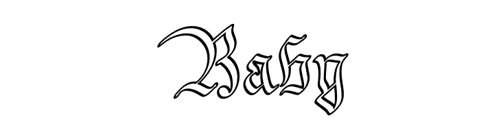 Bavarian Outline PERSONAL Outline  Free Fonts Download