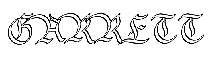 Bavarian Outline PERSONAL Outline  Free Fonts Download