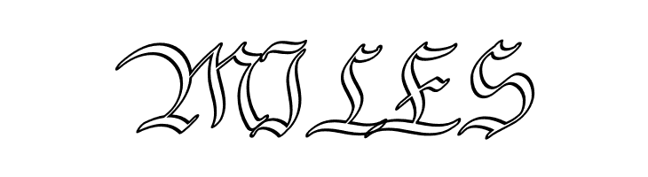 Bavarian Outline PERSONAL Outline  Free Fonts Download