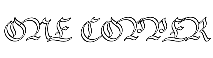 Bavarian Outline PERSONAL Outline  Free Fonts Download