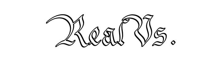 Bavarian Outline PERSONAL Outline  Free Fonts Download