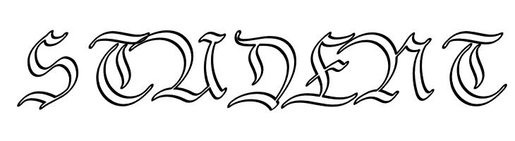 Bavarian Outline PERSONAL Outline  Free Fonts Download