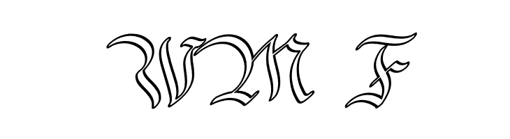 Bavarian Outline PERSONAL Outline  Free Fonts Download