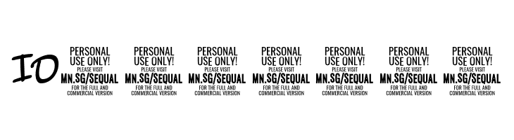 SequalLightPERSONALUSE  Free Fonts Download