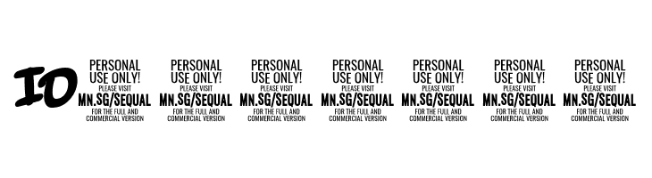 SequalBlackPERSONALUSE  Free Fonts Download