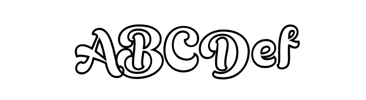 Gready PERSONAL USE ONLY Outline  Free Fonts Download