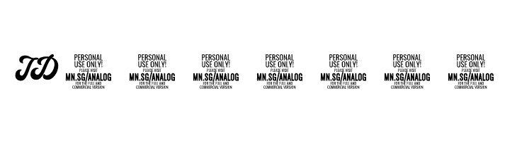 Analog Script Clean PERSONAL Personal  Free Fonts Download
