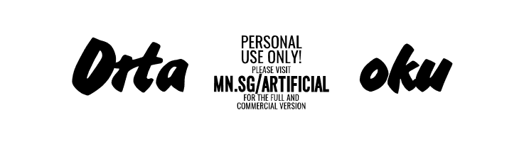 Artificial Intelligence PERSONAL USE Regular  Free Fonts Download