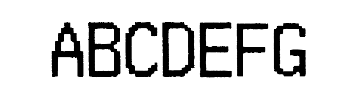 ABCDEFG Merchant Copy Doublesize Font