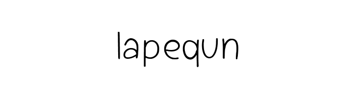 lapequn Cekerayam Font