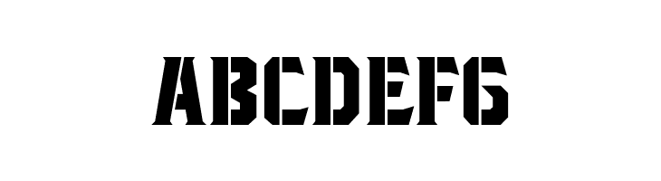 BlacktroopsStencil  Free Fonts Download