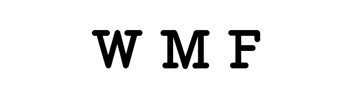 WigendaTypewrite-Heavy  Free Fonts Download
