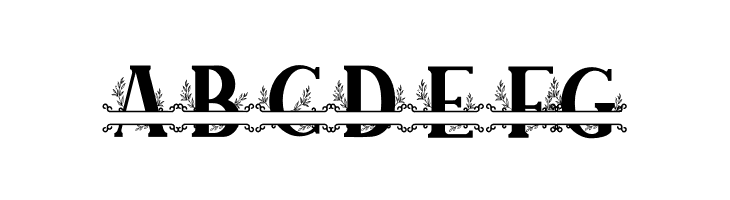 SUNFLOWER MONOGRAM  Free Fonts Download