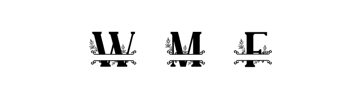 SUNFLOWER MONOGRAM  Free Fonts Download