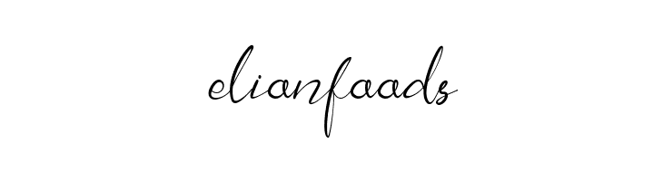 Jeliya elbern  Free Fonts Download