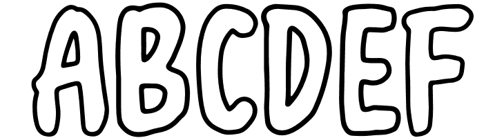 Halloween outline  Free Fonts Download