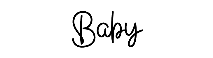 Baby Girl Monoline  Free Fonts Download