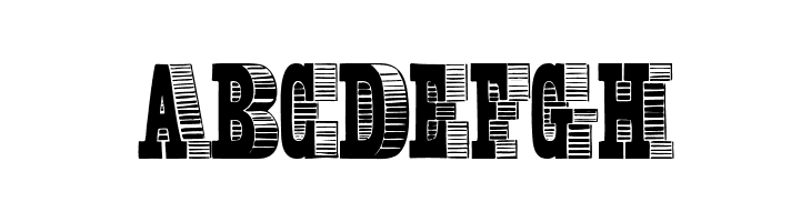 ABCDEFGH Shady Characters Medium Font