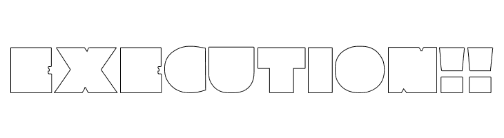 Parafuse Ultra Black Outline  Free Fonts Download