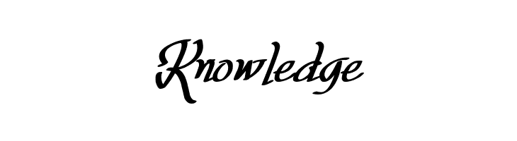 Knowledge Fortuin FREE FOR PERSONAL USE Font