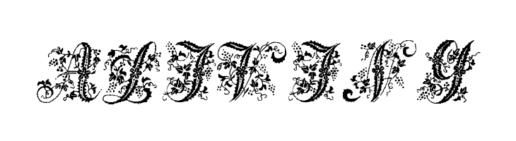 Victorian Initials One  Free Fonts Download