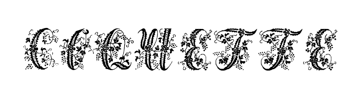 Victorian Initials One  Free Fonts Download