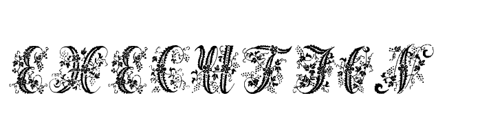 Victorian Initials One  Free Fonts Download