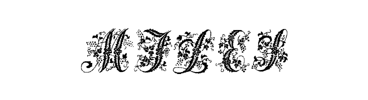 Victorian Initials One  Free Fonts Download
