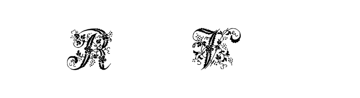 Victorian Initials One  Free Fonts Download