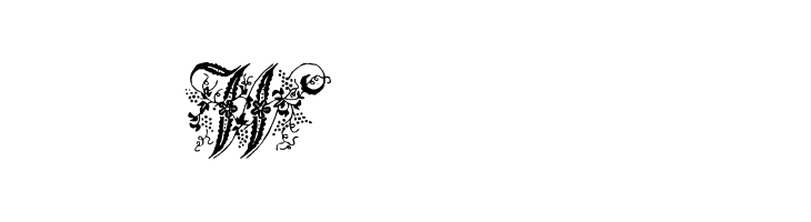 Victorian Initials One  Free Fonts Download