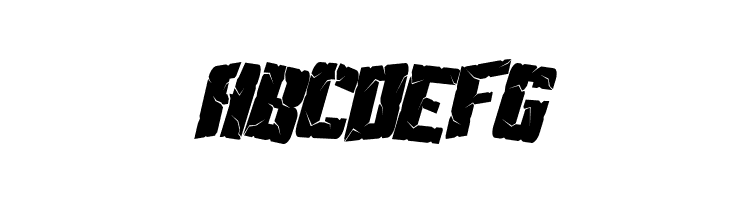 SF Aftershock Debris Condensed Italic  Free Fonts Download