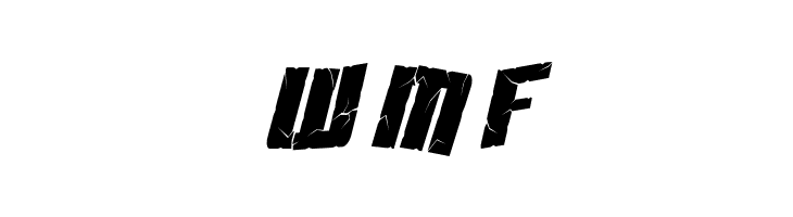 SF Aftershock Debris Condensed Italic  Free Fonts Download