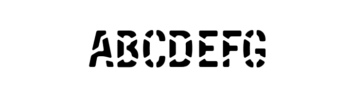 Entulho Stencil  Free Fonts Download