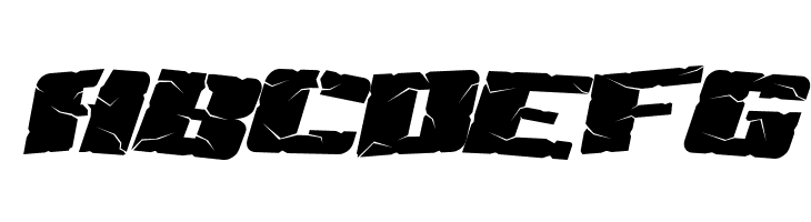 SF Aftershock Debris Italic  Free Fonts Download