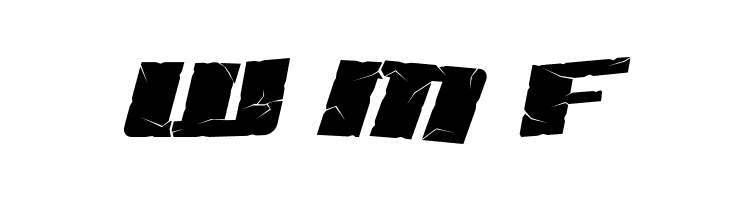 SF Aftershock Debris Italic  Free Fonts Download