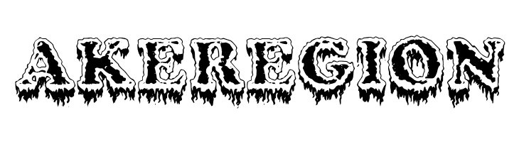 AKEREGION Modius Frigid Font