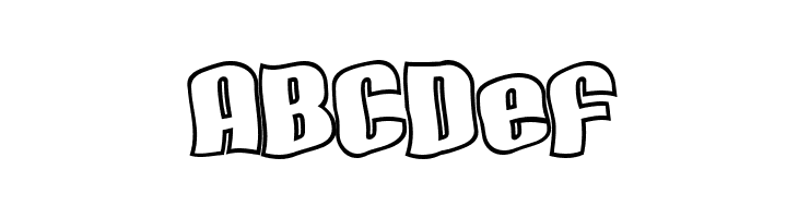 SF Hallucination Outline  Free Fonts Download