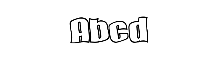SF Hallucination Outline  Free Fonts Download