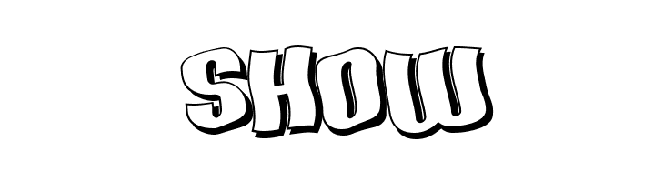 SF Hallucination Shadow  Free Fonts Download