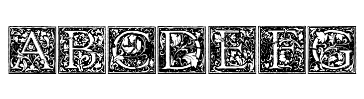 Florana_Initials  Free Fonts Download