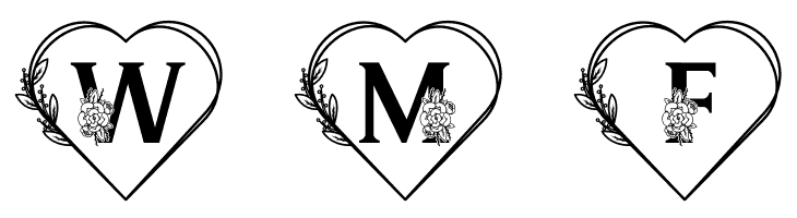 Sweety Camellia Monogram  Free Fonts Download