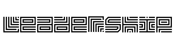 Maze Line Free  Free Fonts Download