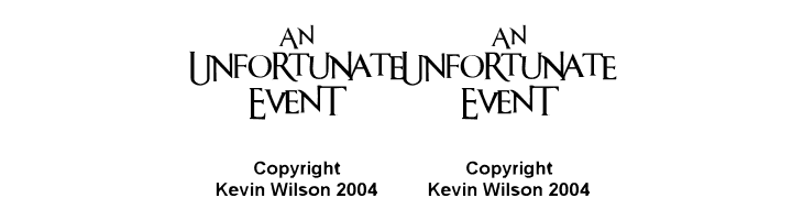 An Unfortunate Event  Free Fonts Download