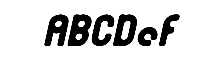 Bubble Club Italic  Free Fonts Download